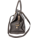 Yves Saint Laurent Grey Leather Y Handbag