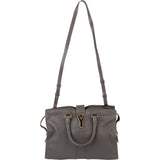 Yves Saint Laurent Grey Leather Y Handbag