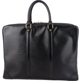 Louis Vuitton Noir Epi Leather Porte Documents Handbag