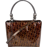 Christian Dior Patent Leather Oblique Monogram Maris Handbag - vintageandkickz