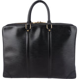 Louis Vuitton Noir Epi Leather Porte Documents Handbag