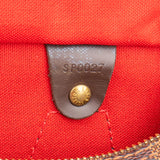 Louis Vuitton Damier Ebene Monogram Speedy 25 Handbag