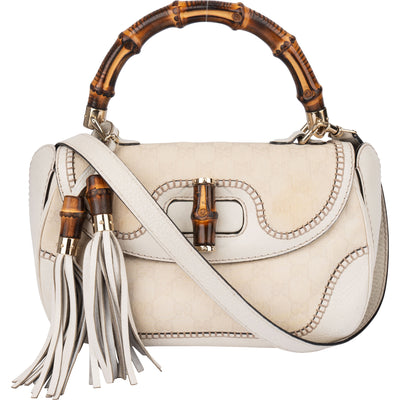 Gucci Classic GG Monogram Bamboo Handbag