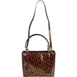 Christian Dior Patent Leather Oblique Monogram Maris Handbag - vintageandkickz