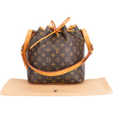 Louis Vuitton Canvas Monogram Sac Noe Petit Shoulder Bag