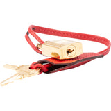 Hermès Rouge Epsom Leather Gold Padlock & Clochette