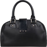 Louis Vuitton Noir Epi Leather Bowling Montaigne GM Handbag