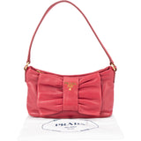 Prada Pink Leather Ribbon Mini Handbag