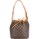 Louis Vuitton Canvas Monogram Sac Noe Petit Shoulder Bag