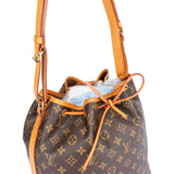 Louis Vuitton Canvas Monogram Sac Noe Petit Shoulder Bag