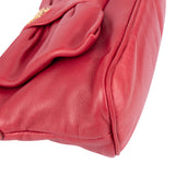 Prada Pink Leather Ribbon Mini Handbag