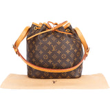 Louis Vuitton Canvas Monogram Sac Noe Petit Shoulder Bag