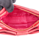 Prada Pink Leather Ribbon Mini Handbag