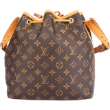 Louis Vuitton Canvas Monogram Sac Noe Petit Shoulder Bag