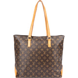 Louis Vuitton Canvas Monogram Cabas Mezzo Shoulder Bag