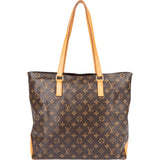Louis Vuitton Canvas Monogram Cabas Mezzo Shoulder Bag