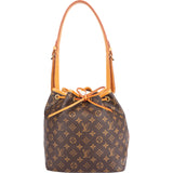 Louis Vuitton Canvas Monogram Sac Noe Petit Shoulder Bag