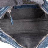 Balenciaga Blue Leather Mini City Handbag