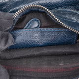 Balenciaga Blue Leather Mini City Handbag