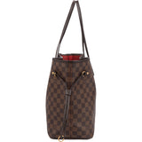 Louis Vuitton Damier Ebene Monogram Neverfull MM Shopper Handbag