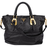 Prada Black Leather City Handbag
