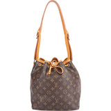 Louis Vuitton Canvas Monogram Sac Noe Petit Shoulder Bag