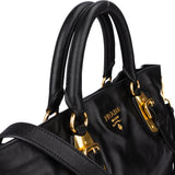 Prada Black Leather City Handbag