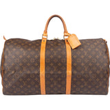 Louis Vuitton Canvas Monogram Keepall 55