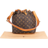 Louis Vuitton Canvas Monogram Sac Noe Petit Shoulder Bag