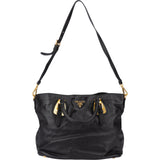 Prada Black Leather City Handbag