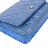 Chanel Quilted Patent Leather Wallet On Chain Crossbody Bag