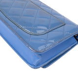 Chanel Quilted Patent Leather Wallet On Chain Crossbody Bag