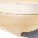 Chanel Tweed Palladium Double Flap Crossbody Bag