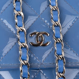 Chanel Quilted Patent Leather Wallet On Chain Crossbody Bag