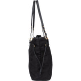 Prada Nylon Saffiano Leather Shopper Handbag
