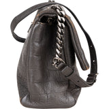 Saint Laurent Grey Croco Optic Leather West Hollywood Crossbody Bag