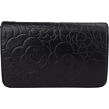 Chanel Black Camelia Wallet On Chain Crossbody Bag