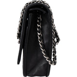 Chanel Black Camelia Wallet On Chain Crossbody Bag