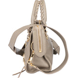 Balenciaga Grey Leather Mini City Handbag