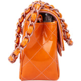 Chanel Quilted Patent Leather Single Flap Crossbody Bag