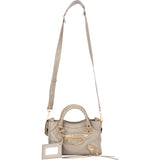 Balenciaga Grey Leather Mini City Handbag