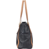 Prada Bicolor Leather City Shoulder Bag