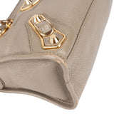 Balenciaga Grey Leather Mini City Handbag
