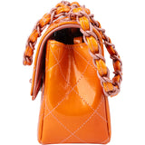 Chanel Quilted Patent Leather Single Flap Crossbody Bag