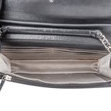 Chanel Black Camelia Wallet On Chain Crossbody Bag