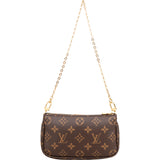 Louis Vuitton Canvas Monogram Pochette Accessoire Shoulder Bag