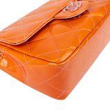 Chanel Quilted Patent Leather Single Flap Crossbody Bag