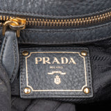 Prada Bicolor Leather City Shoulder Bag