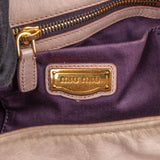 Miu Miu Classic Leather City Handbag