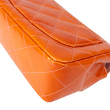 Chanel Quilted Patent Leather Single Flap Crossbody Bag